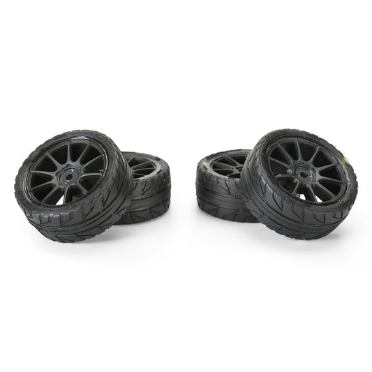 1/14 Vector Tire MTD 12mm Black Mach-10 Wheel (x4)