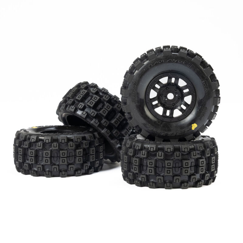 1/16 Badlands MX 12mm Black Split Six (x4): MOJAVE GROM