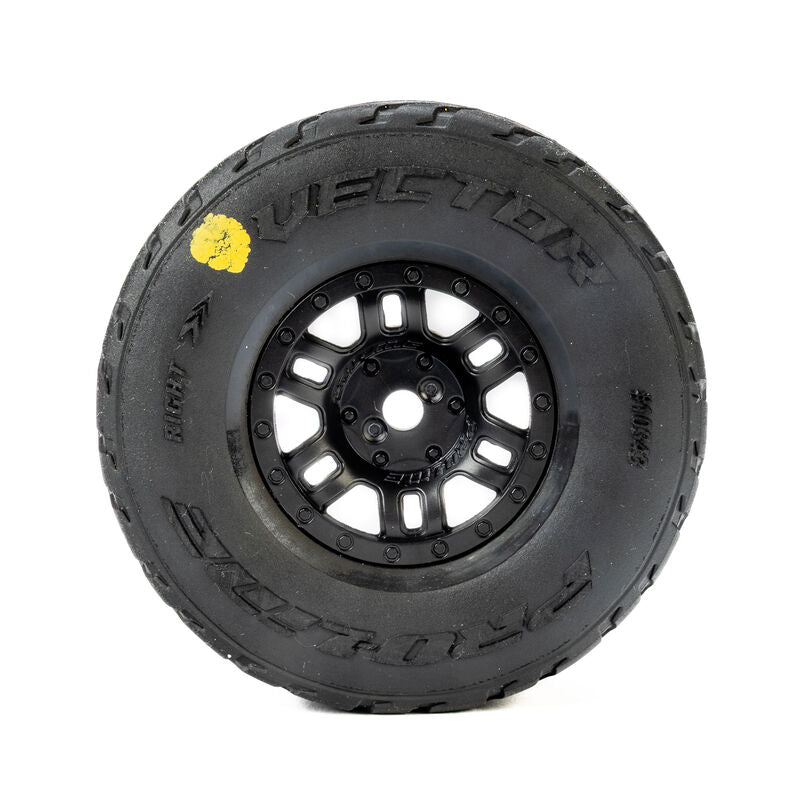 1/16 Vector Front/Rear Tires 12mm Black Split Six (x4): MOJAVE GROM