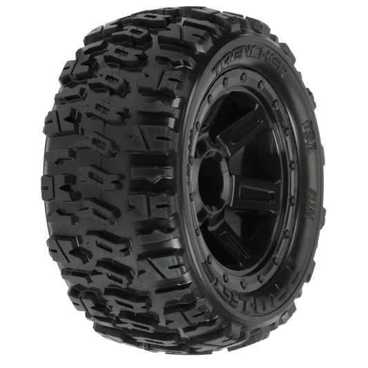 1/16 Trencher 2.2" Tires Mounted on 12mm Blk Desperado wheels(2)