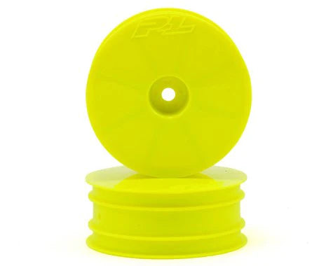 Velocity 2WD Front 2.2" 12mm Buggy Wheels (2) Yellow