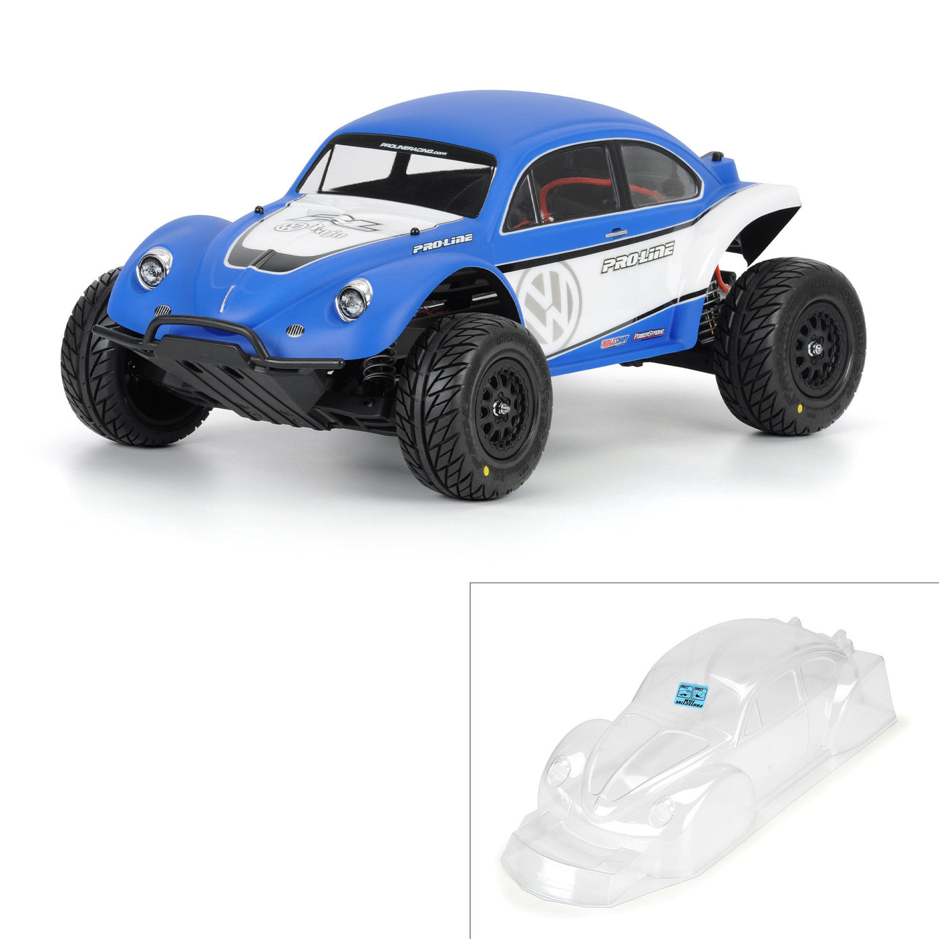 1/10 VW Full Fender Baja Bug Clear Body Short Course Chris's House