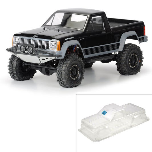 1/10 Jeep Comanche Full Bed Clear Body 12.3" (313mm) WB Crawler