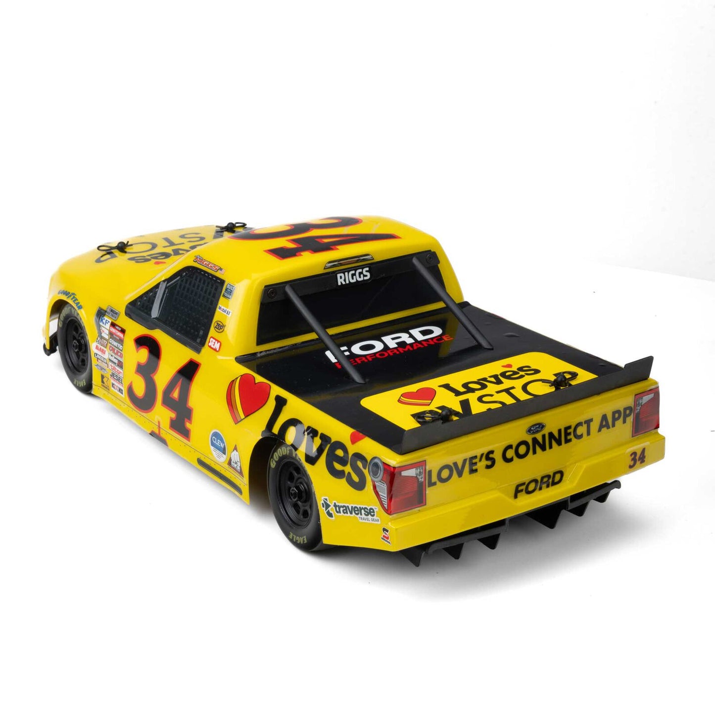 1/12 Layne Riggs #34 Love Yellow Body: Losi NASCAR