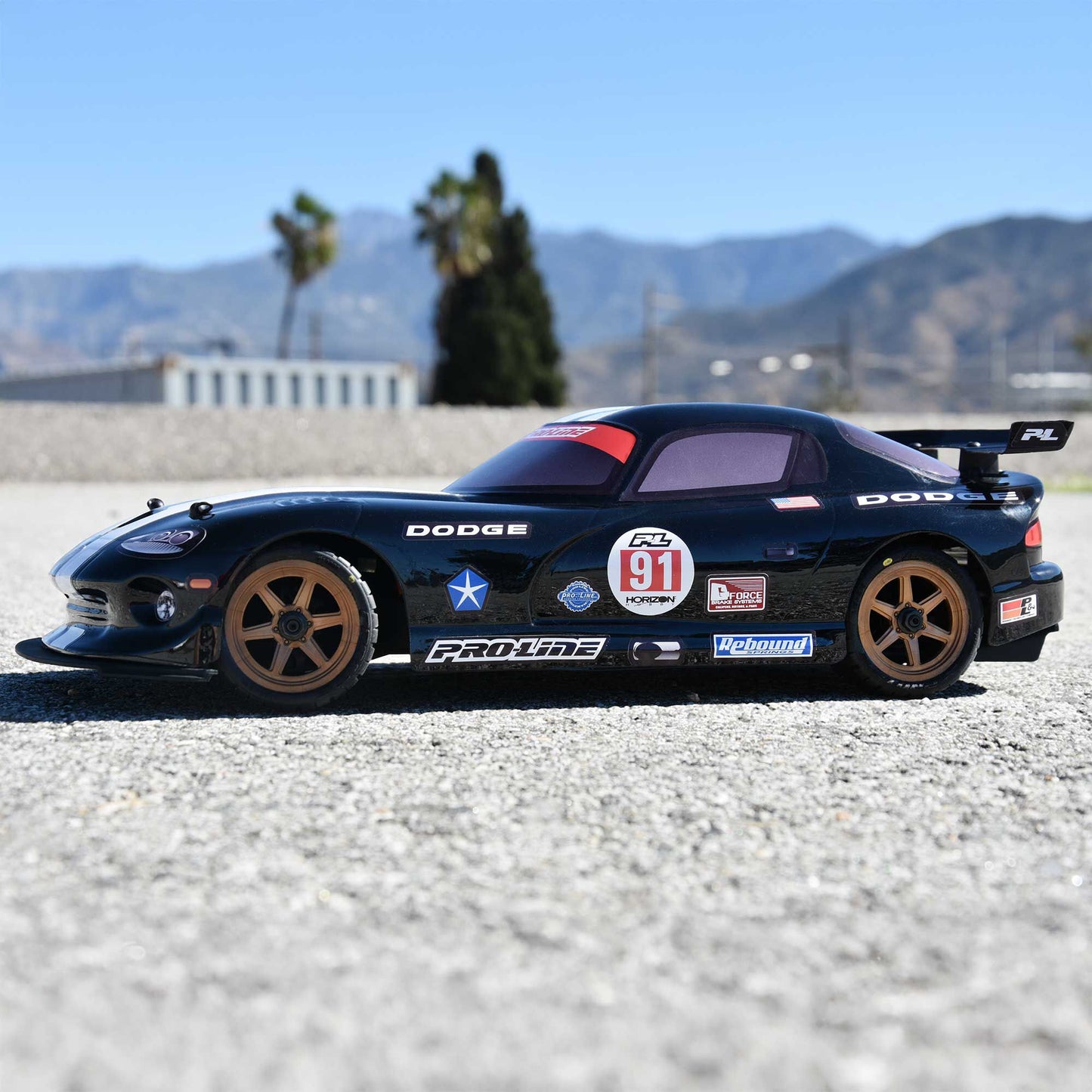 1/12 Pre-Cut 2002 Dodge Viper GTS Black Body: Losi NASCAR
