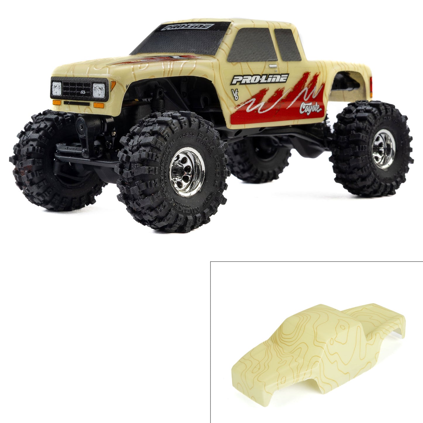 Coyote High Performance Tan Topo Body: Axial SCX30