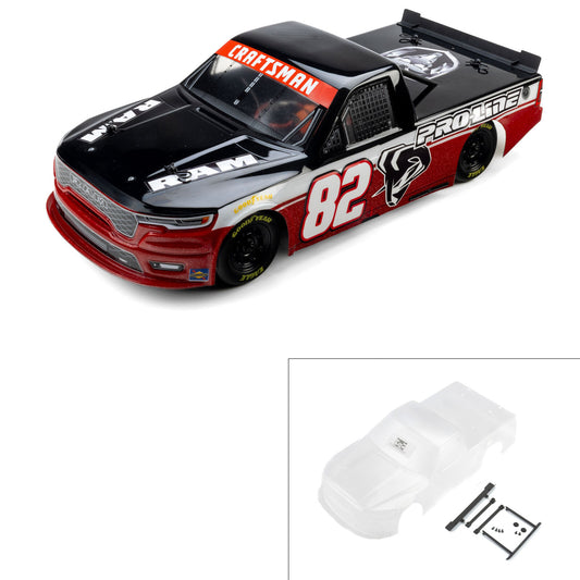Pre-Cut 2026 Ram 1500 Truck Clear Body: Losi NASCAR