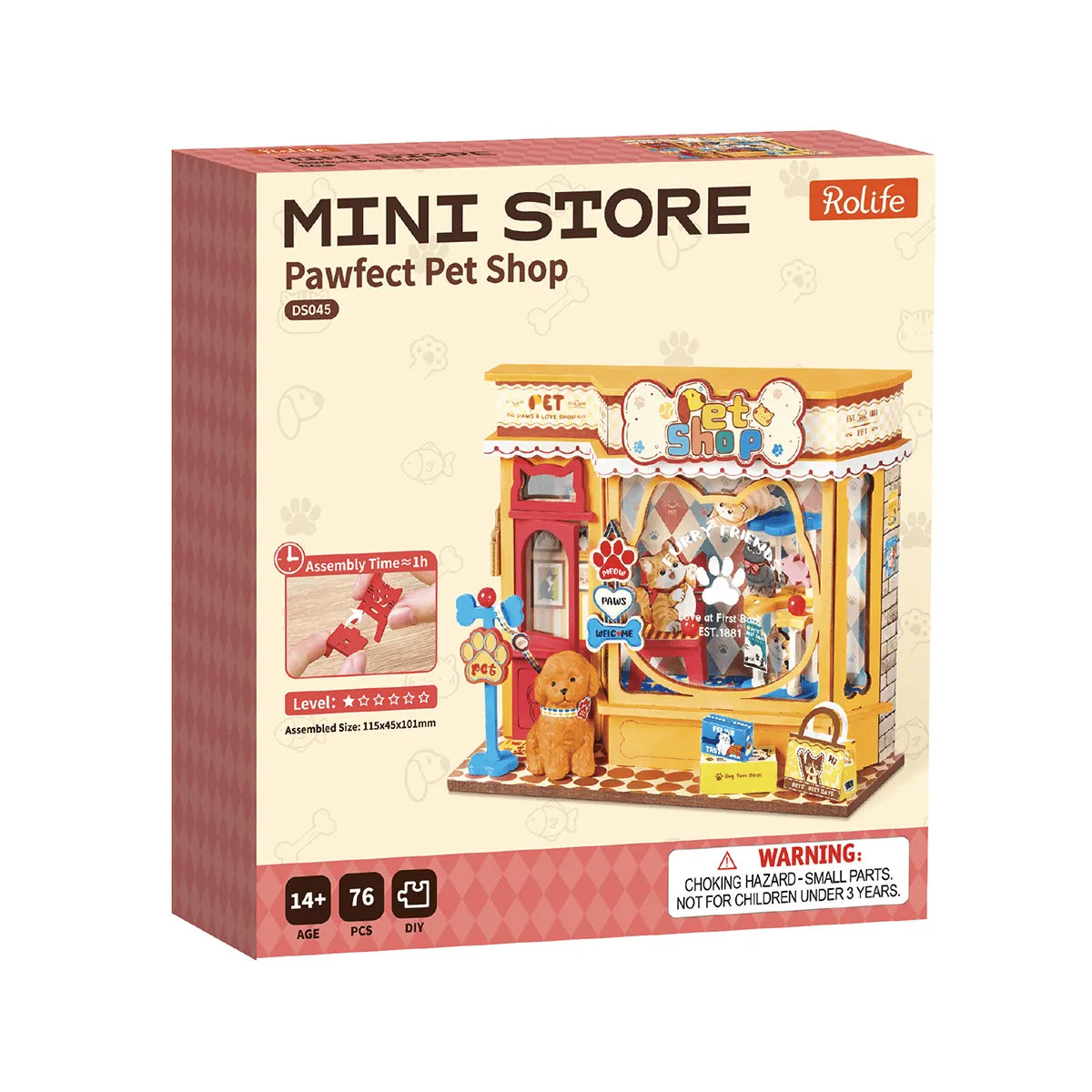 Pawfect Pet Shop - DIY Miniature House Kit