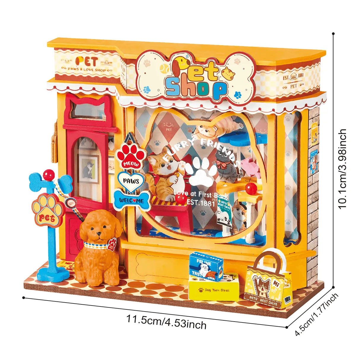 Pawfect Pet Shop - DIY Miniature House Kit