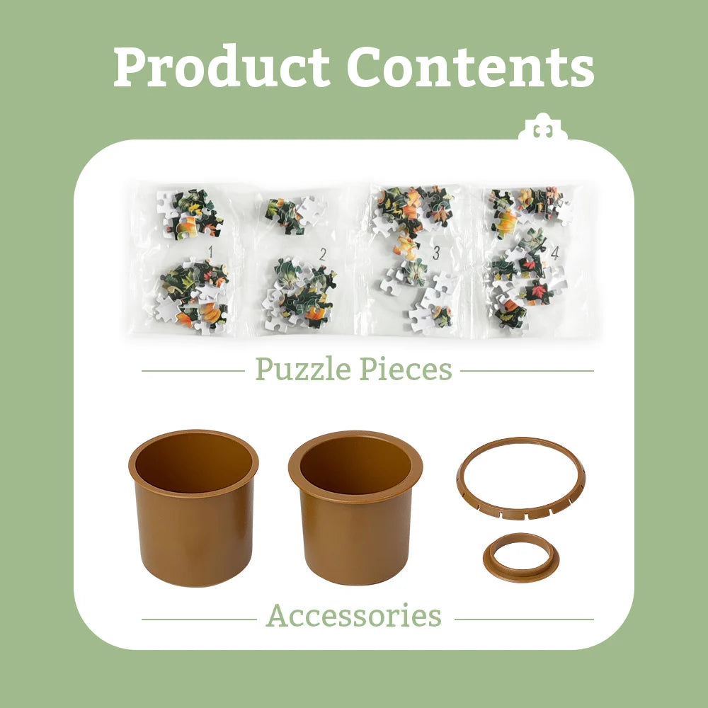 Singing Birds and Flowers - Puzzle Pot
