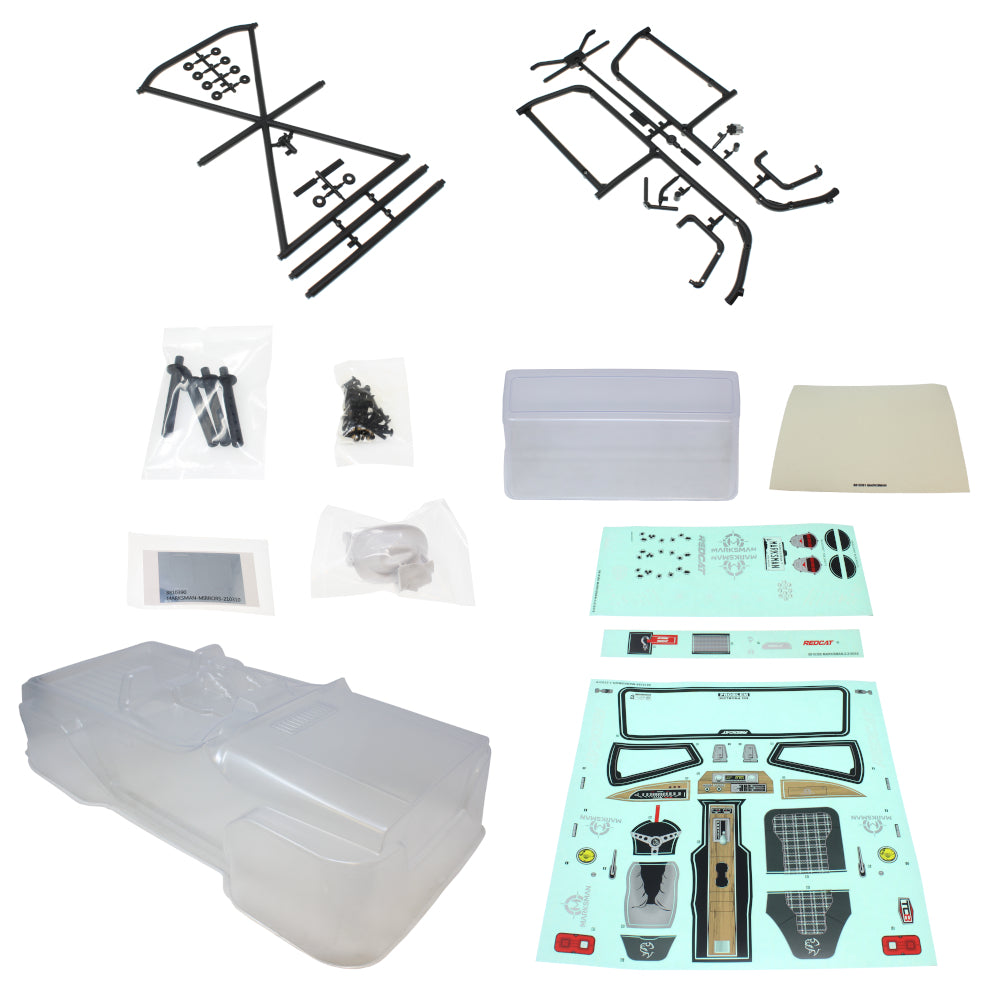 Marksman Body w/ Roll Cage and Hardware (Clear)