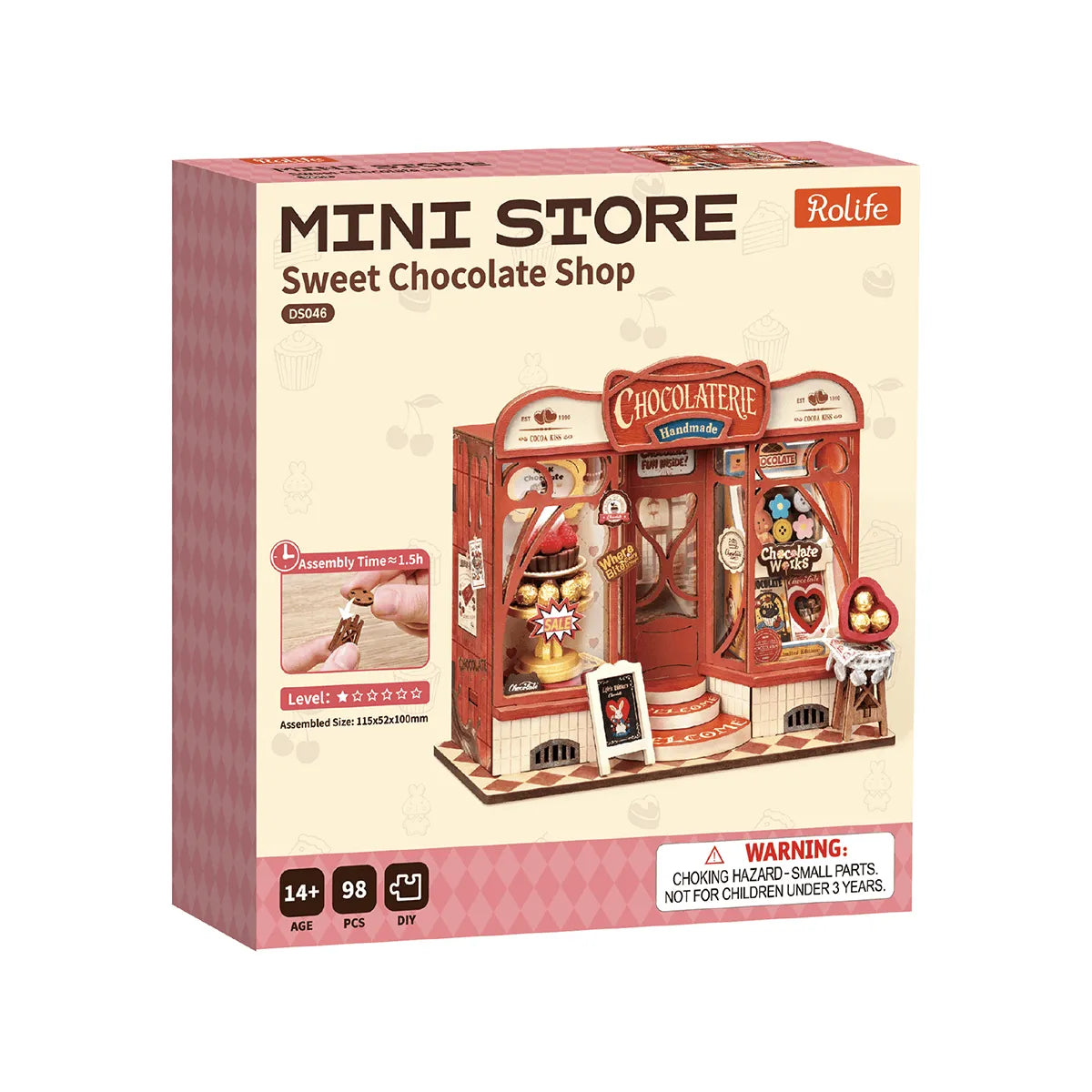 Sweet Chocolate Shop - DIY Miniature House Kit