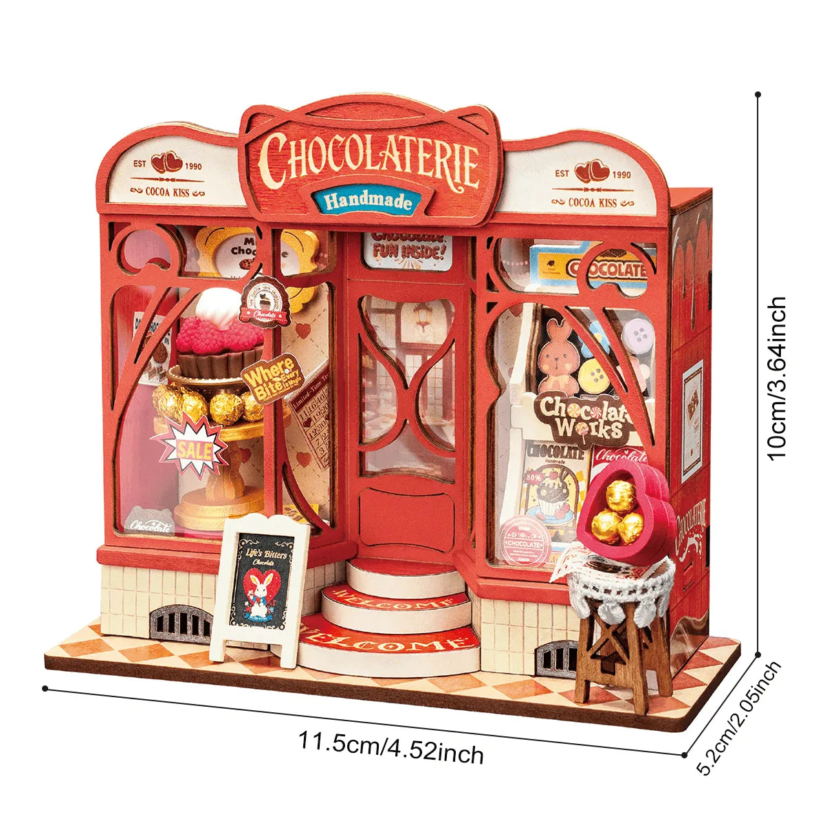Sweet Chocolate Shop - DIY Miniature House Kit
