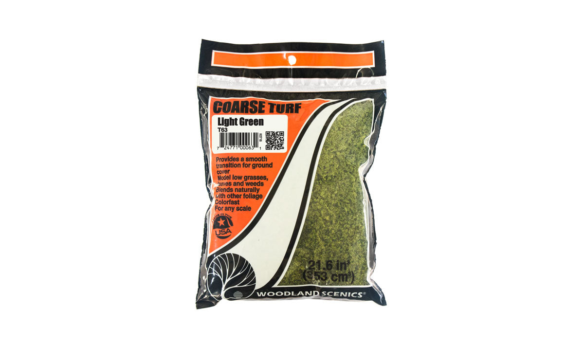 Coarse Turf Bag, Light Green/18 cu. in.