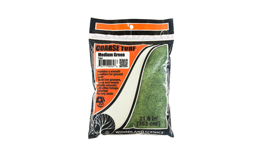 Coarse Turf Bag, Medium Green/18 cu. in.