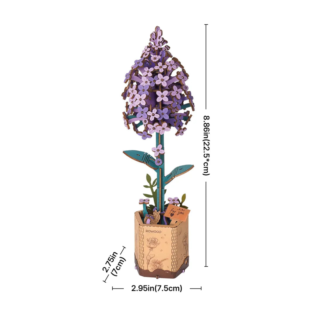 Lilac - DIY Wooden Flower