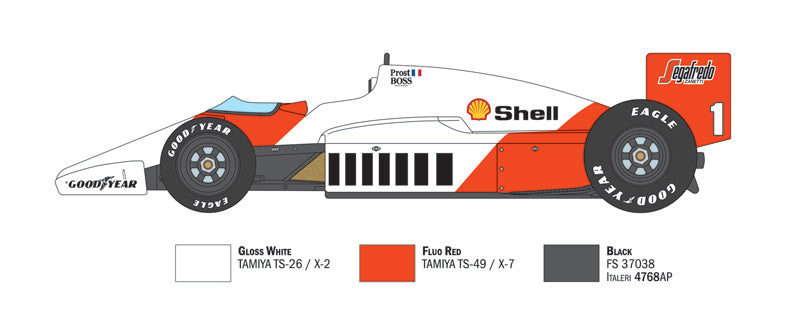 1:12 MCLAREN MP4/2C PROST ROSBERG