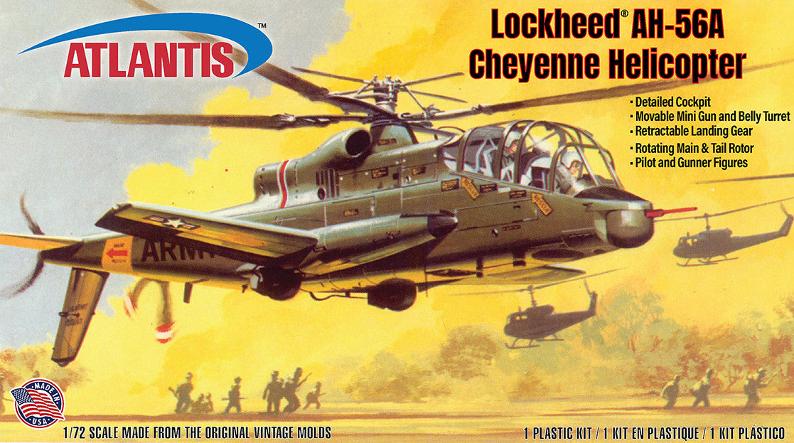 1/72 AH56A Cheyenne Helicopter (formerly Aurora)