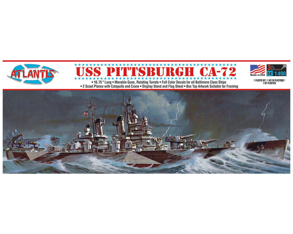 1/490 USS Pittsburgh CA-72 Heavy Cruiser Plastic Model Kit