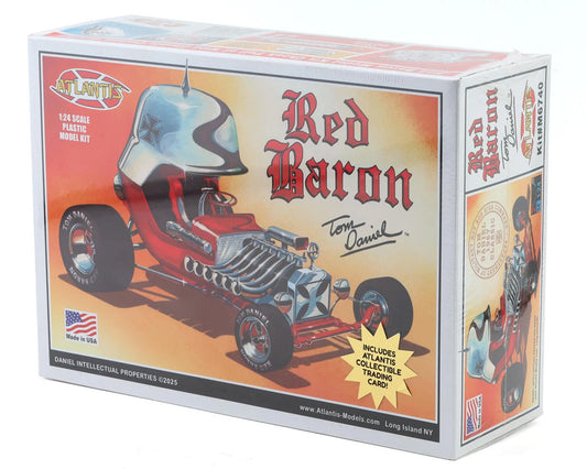 Tom Daniel "Red Baron" 1/24 Show Car Plastic Model Kit w/Trading Card
