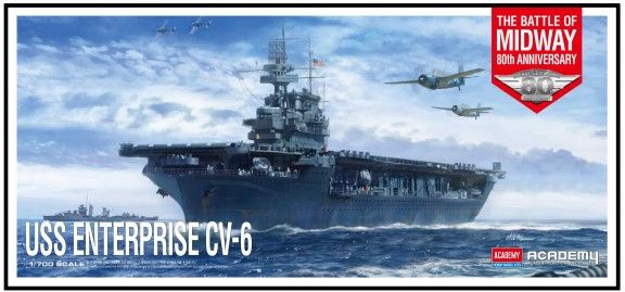 1/700 USS CV-6 Enterprise "Battle of Midway"