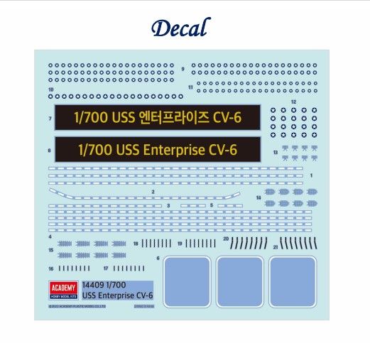 1/700 USS CV-6 Enterprise "Battle of Midway"
