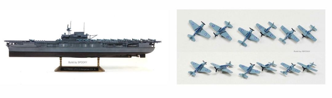 1/700 USS CV-6 Enterprise "Battle of Midway"