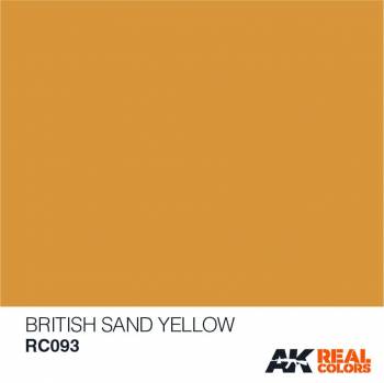 AKIRC093   —  Real Colors Acrylic Lacquer Paint 10ml British Sand Yellow