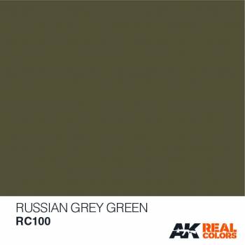 AKIRC100   —  Real Colors Acrylic Lacquer Paint 10ml Russian Grey Green
