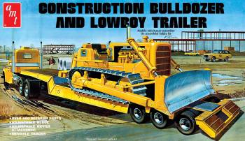 AMT1218   —  1/25 Lowboy Trailer & Bulldozer Combo