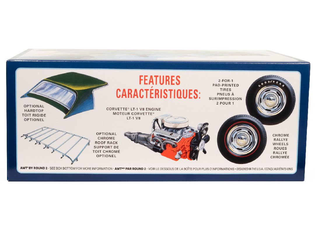 AMT 1/25 1972 Chevy Corvette Roadster Model Kit (Level 2)
