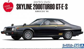 AOS06108   —  1/24 Nissan KHGC211 Skyline HT2000 Turbo GT-E S 81