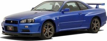 AOS06250   —  1/32 Nissan R34 Skyline GT-R (Bayside Blue)