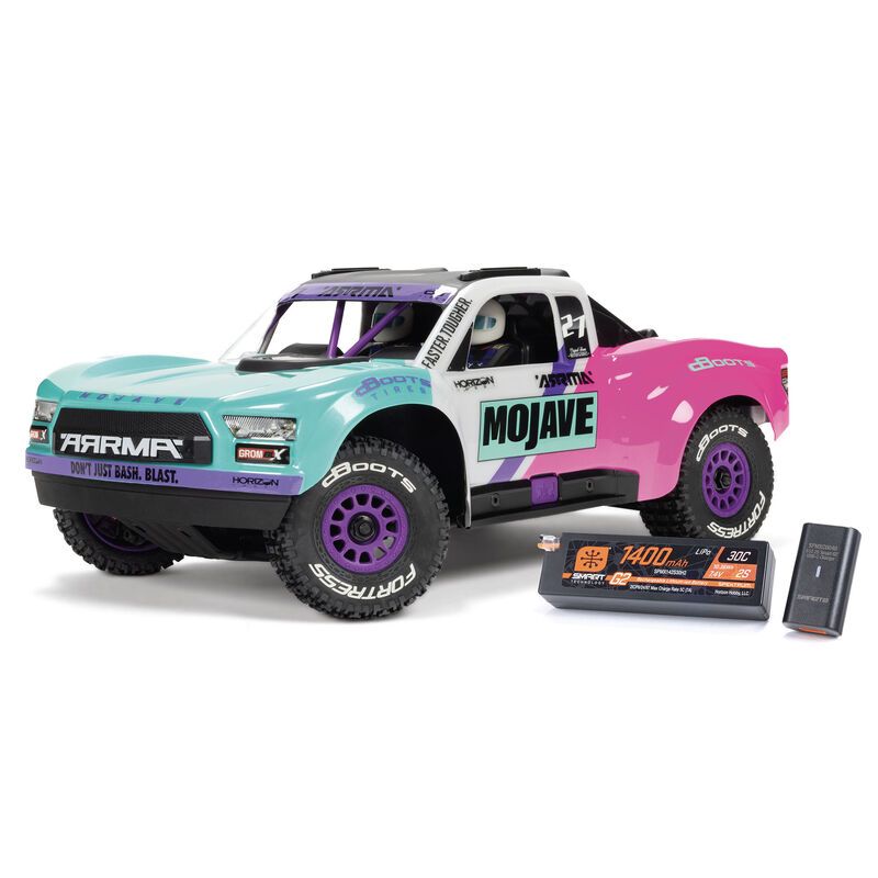 Mojave Grom 4X4 223S BLX Brushless Small Scale Desert Truck RTR With DSC, Battery & Charger, Teal