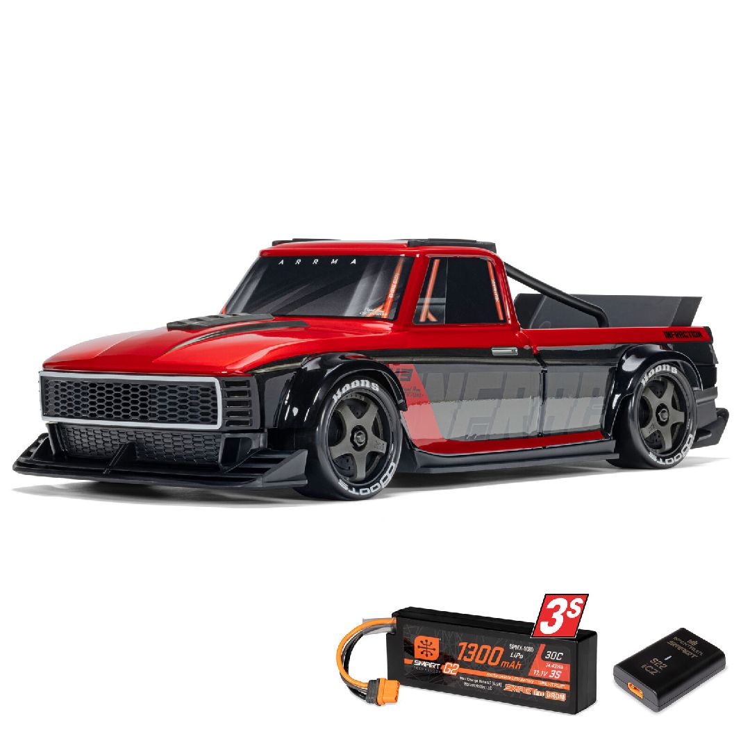 1/12 INFRACTION GROM 3S 4X4 Brushless RTR - Red/Black - COMBO