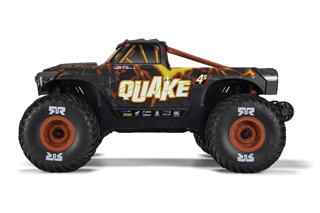 1/8 QUAKE 4S DSC 4X4 Brushless RTR - Black/Red