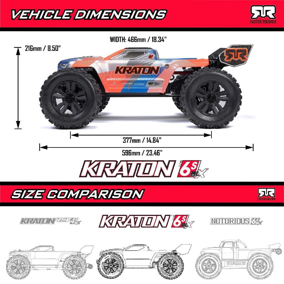 1/8 KRATON 4x4 BL-6S Speed Truck RTR - Green/Black