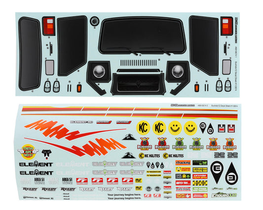 RC Enduro12 Bushido Decal Sheets (2)