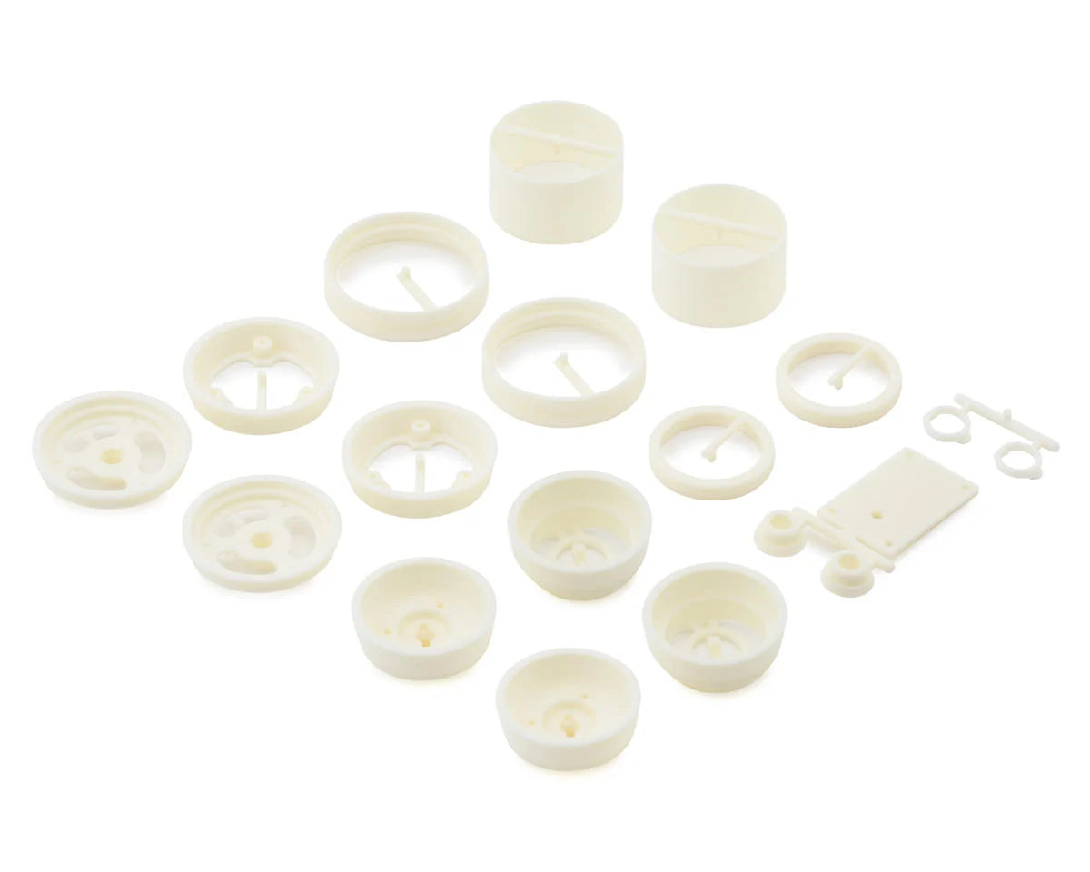 RC10 Front & Rear Wheels (White)