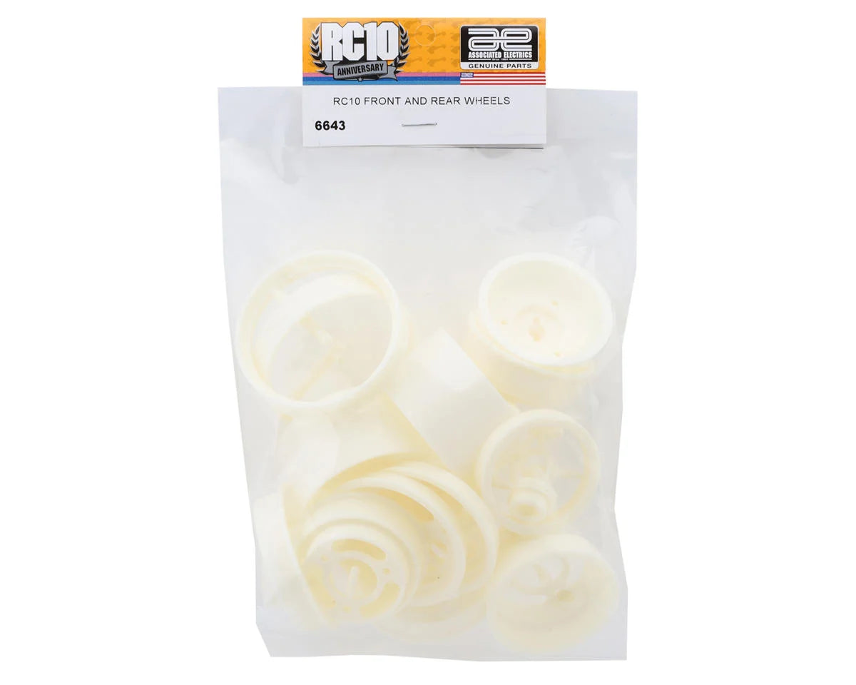 RC10 Front & Rear Wheels (White)