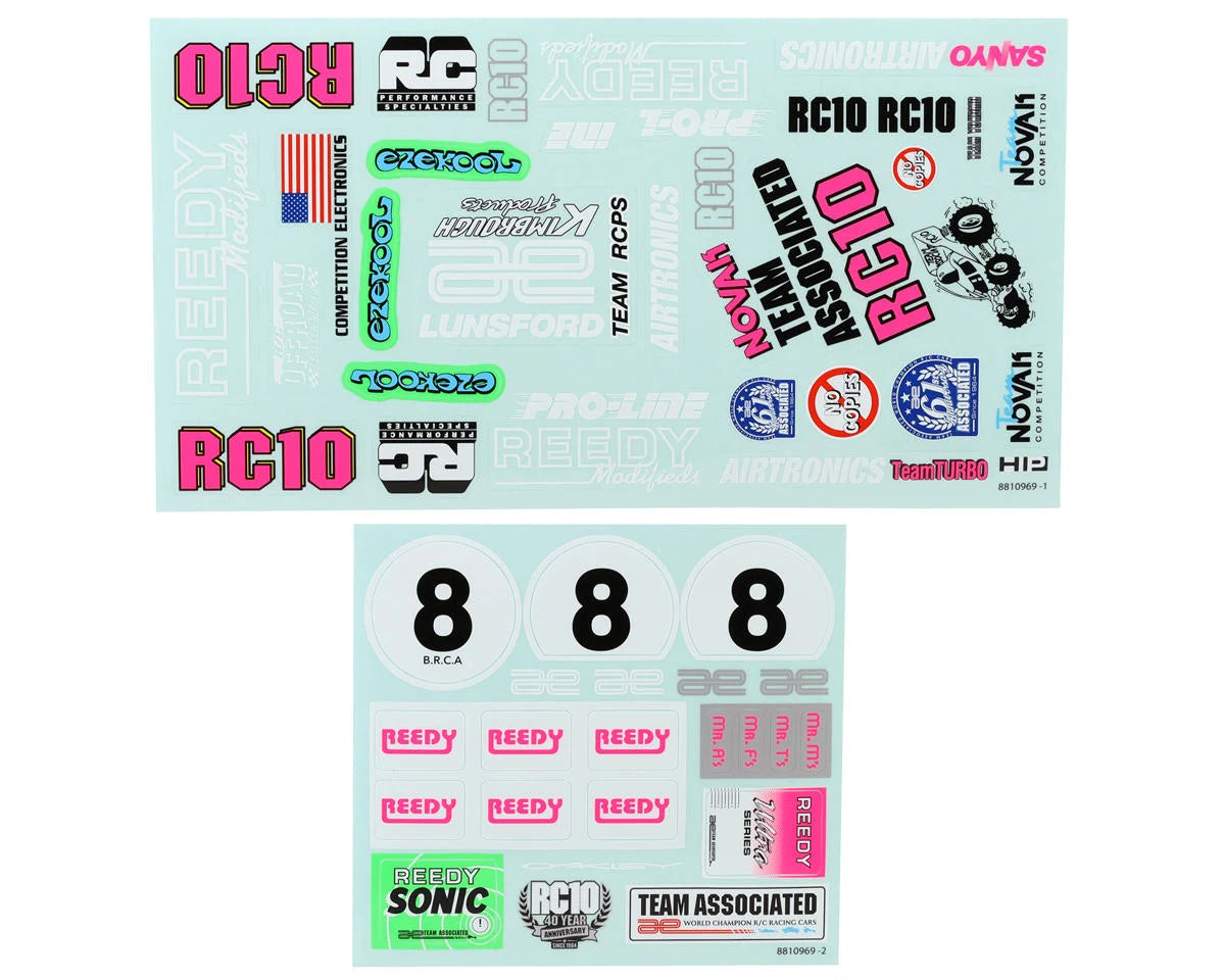 RC10 "Kinwald" Decal Sheets (2)