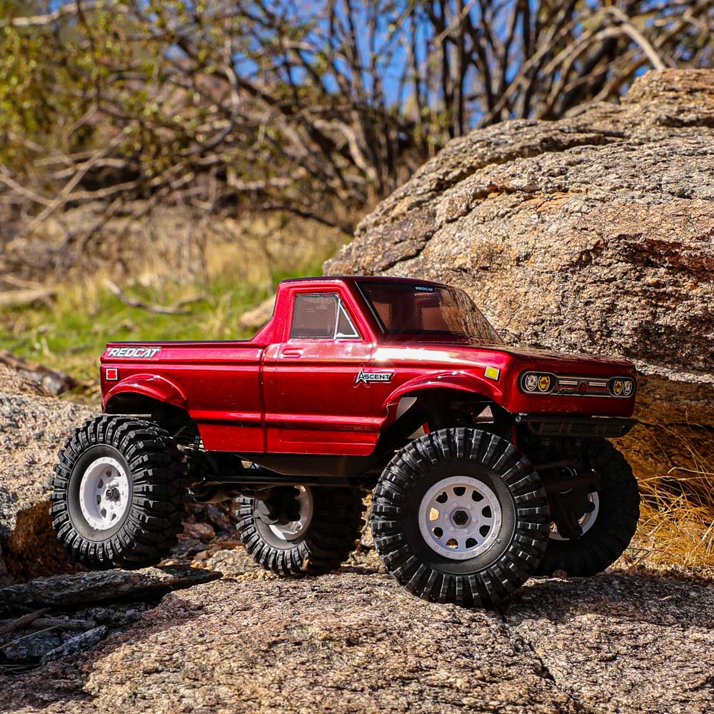 Redcat Ascent-18 RC Crawler - 1:18 Brushed Electric Rock Crawler (RED)