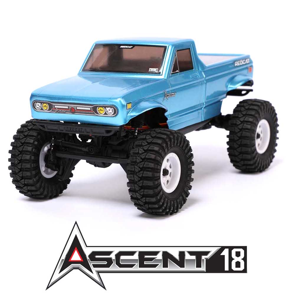 Ascent-18 RC Crawler - 1:18 Brushed Electric Rock Crawler (BLUE)