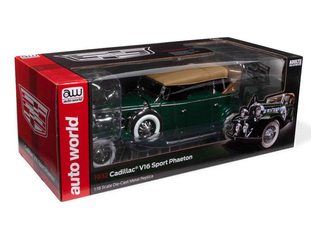 1/18 1932 Cadillac V16 Phaeton - Dark Green