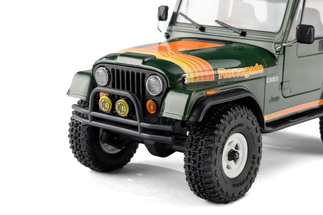 1/30 SCX30 Jeep CJ-7 Renegade 4X4 RTR - Green