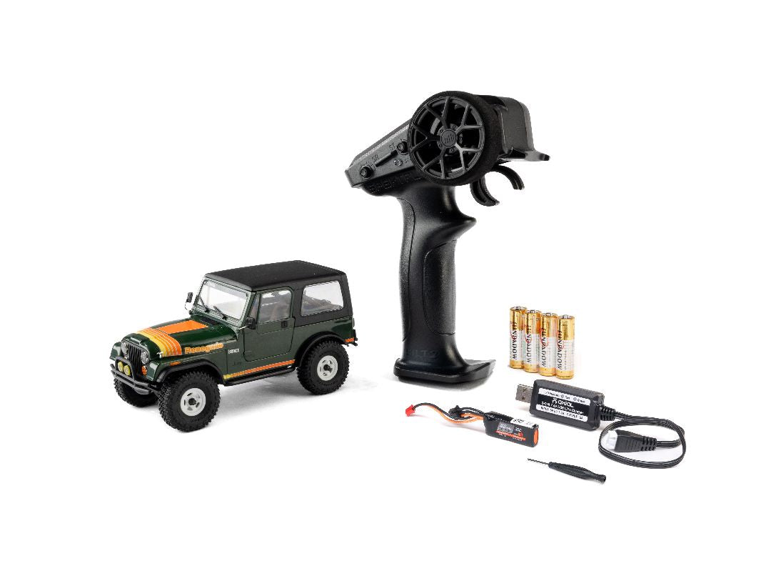 1/30 SCX30 Jeep CJ-7 Renegade 4X4 RTR - Green