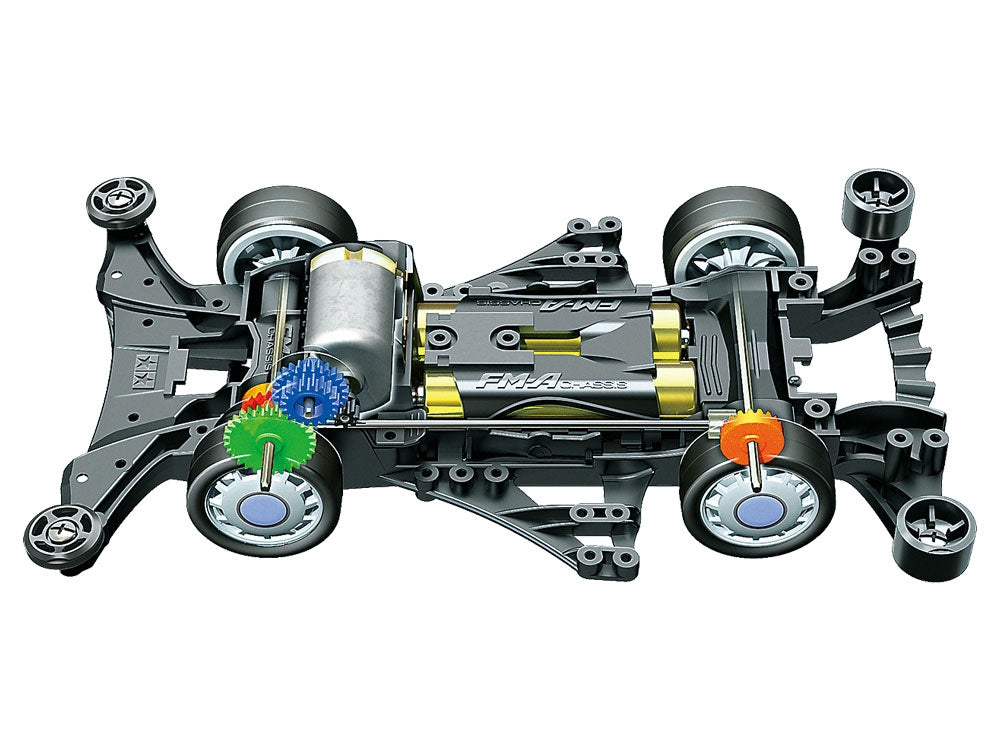 1/32 JR Mini 4WD K4 Tasche, with FM-A Chassis