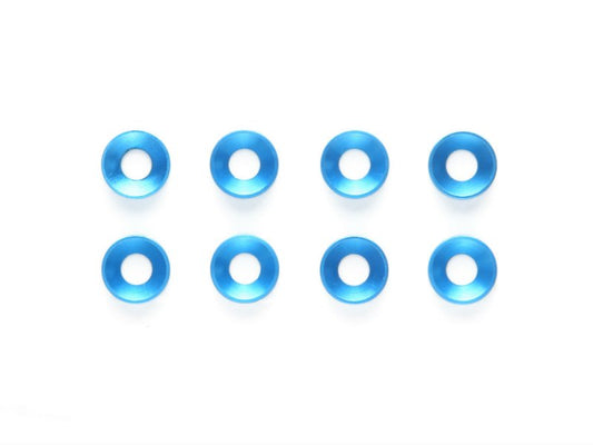 3mm Countersunk Washer - 8pcs - BLUE