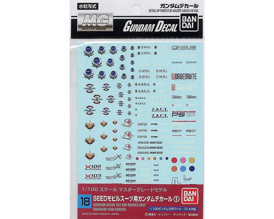 GD-18 Gundam SEED Multi-Use Waterslide Decals