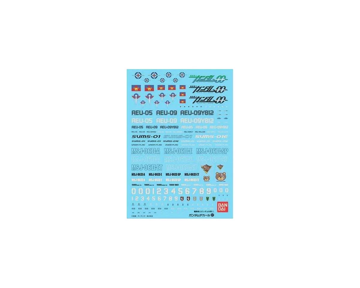 GD-47 Gundam 00 Multiuse 2 "Gundam 00" Waterslide Decal Sheet